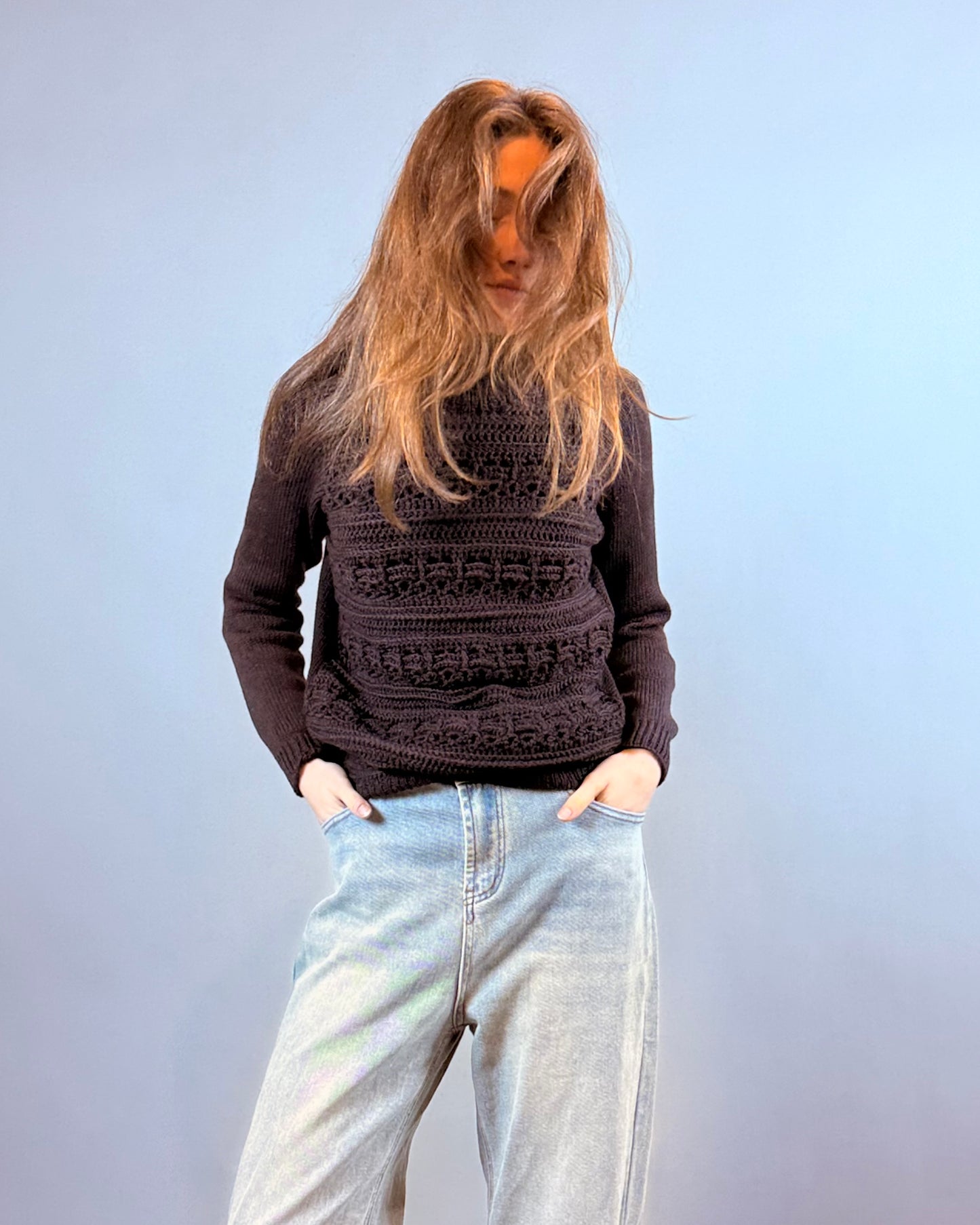 Crocheted detailed Pullover