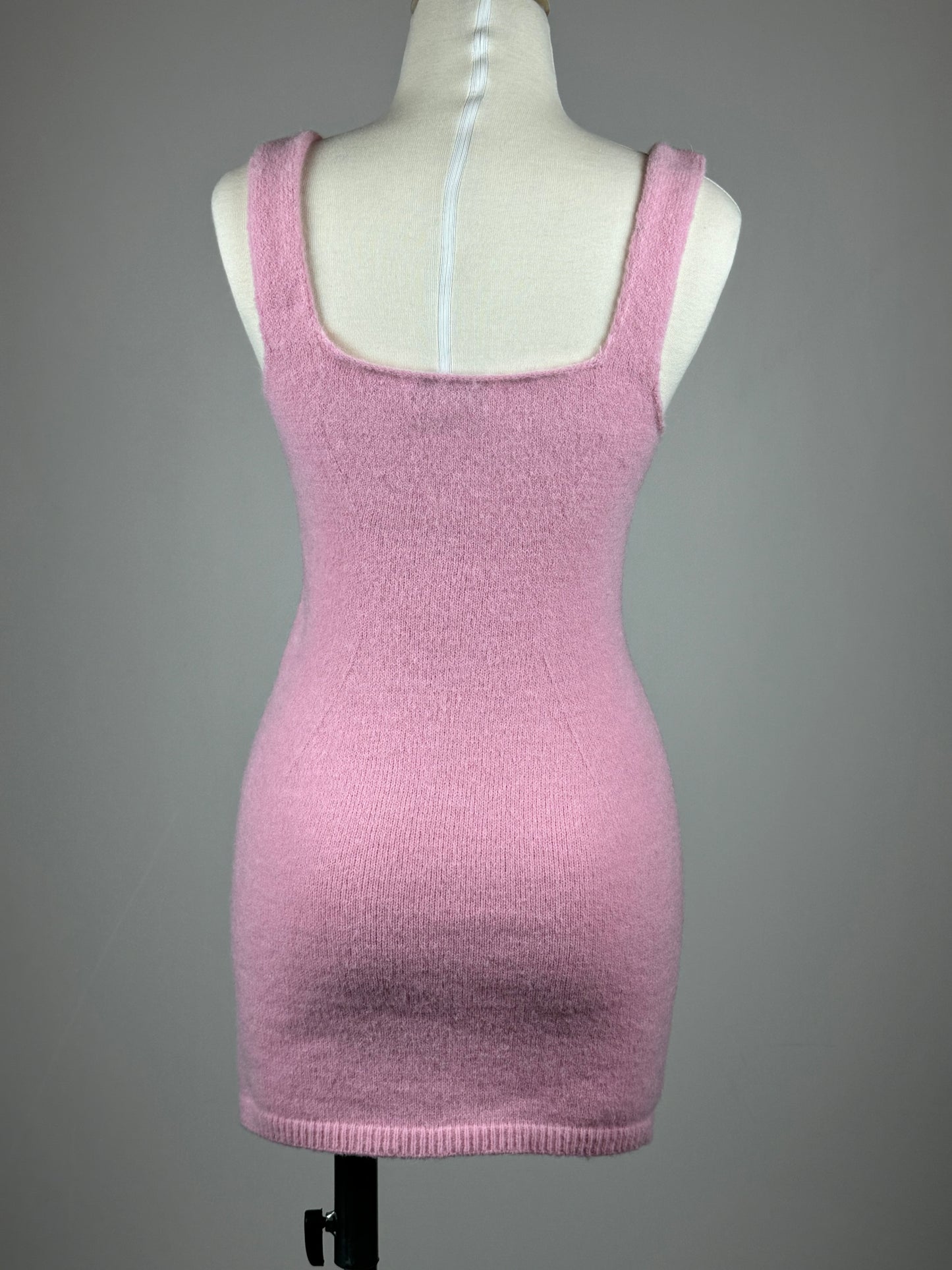 Pink woolen mini Dress