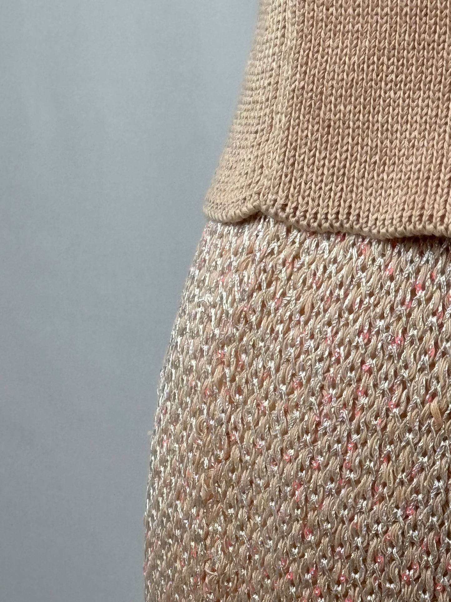 Cotton and paillettes summer skirt