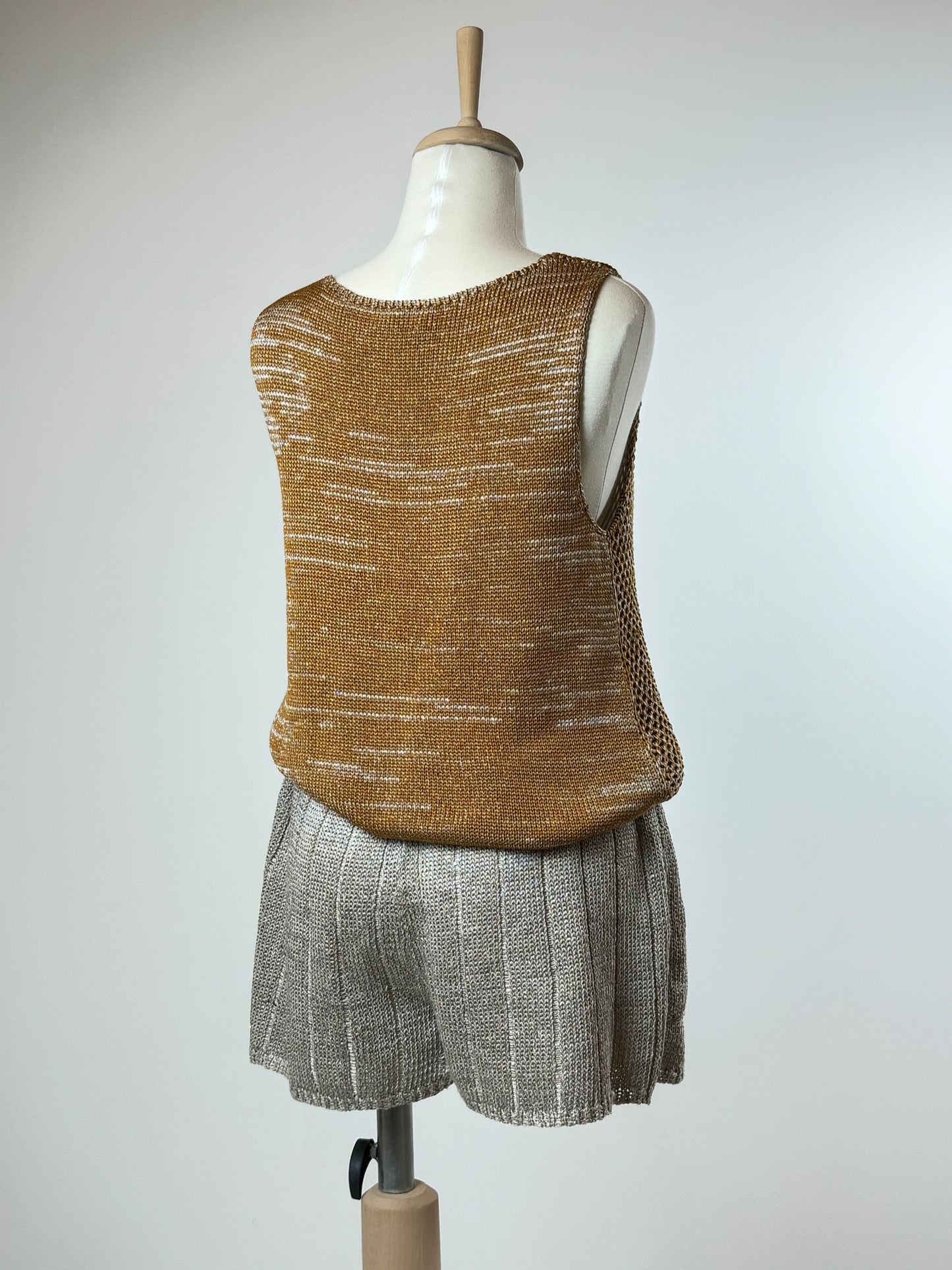 Sleeveless summer web top