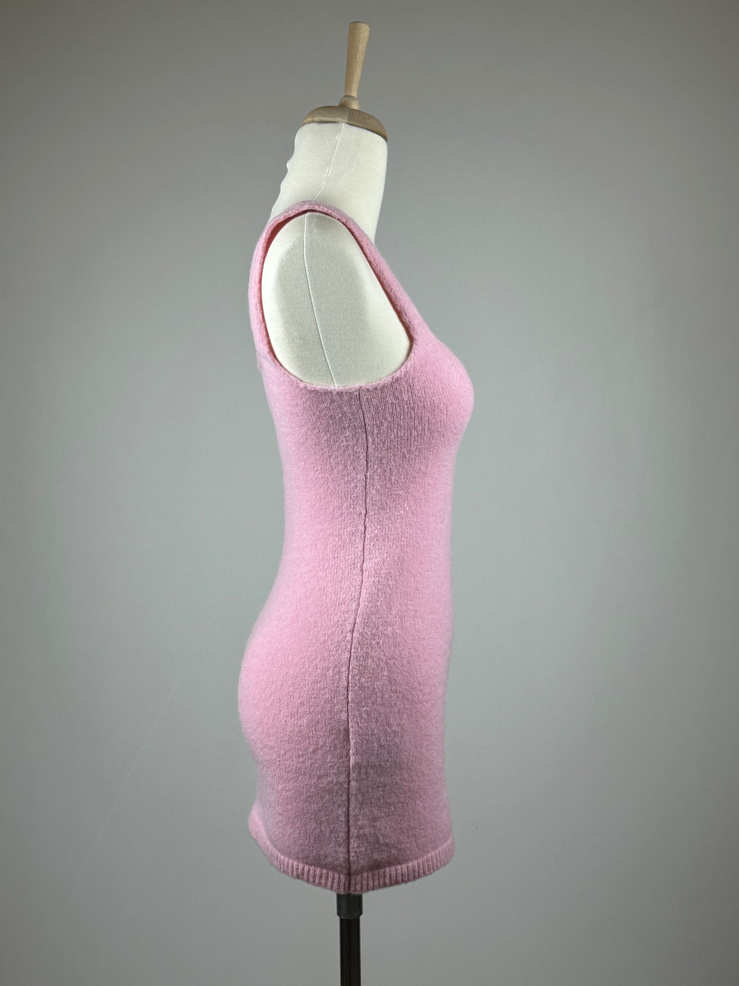 Pink woolen mini Dress