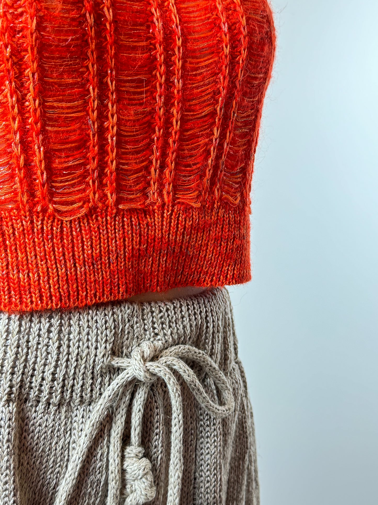 Sleeveless summer crop top