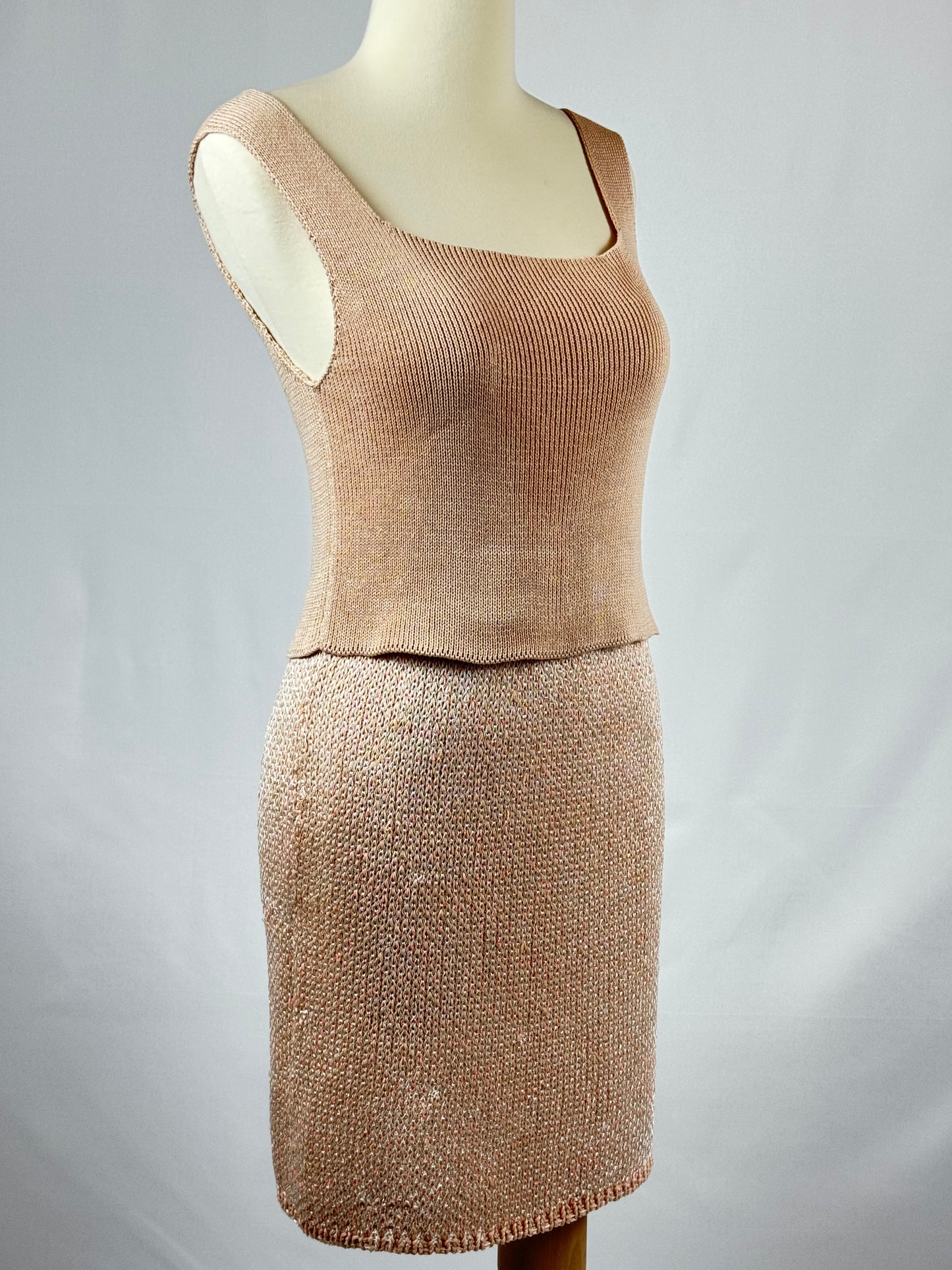 Cotton and paillettes summer skirt