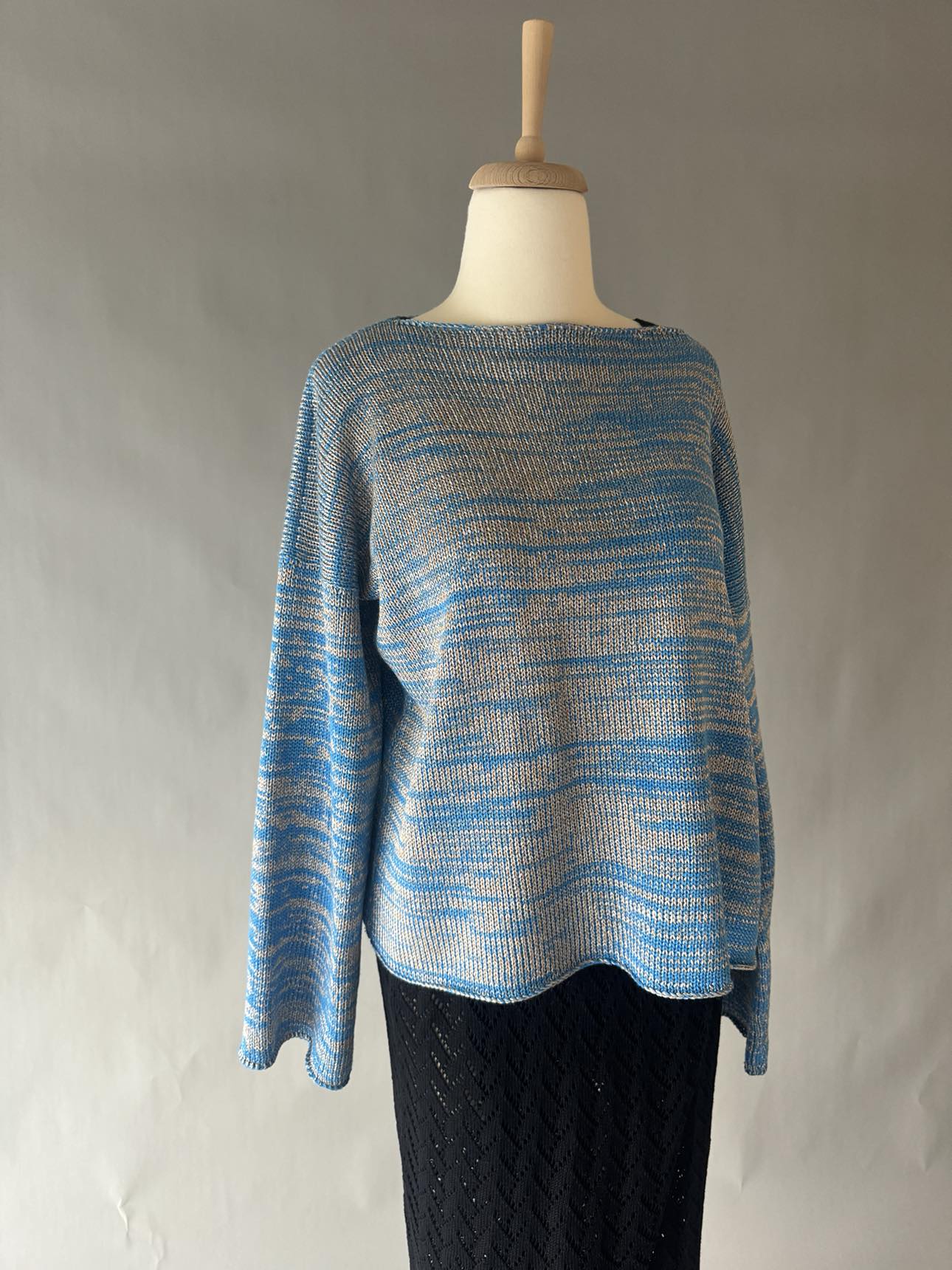 ბამბა/ვისკოზის საზაფხულო პულოვერი/ cotton/viscose summer pullover S/S 25