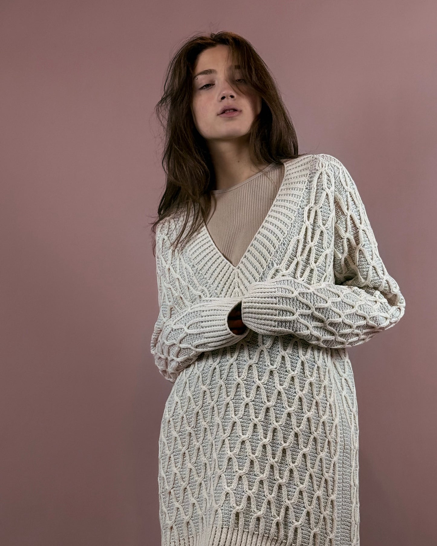 ჯემპრი/კაბა "გაზაფხული"/ dress pullover "spring"