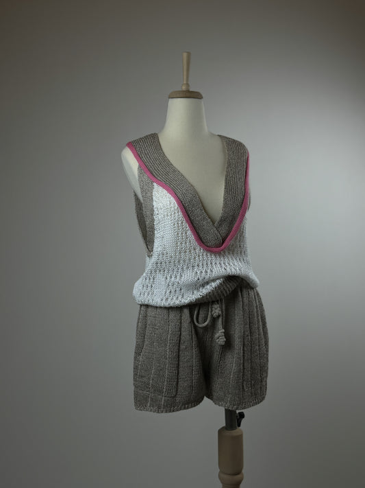 საზაფხულო კოტონის ჟილეტი/Summer knitted vest